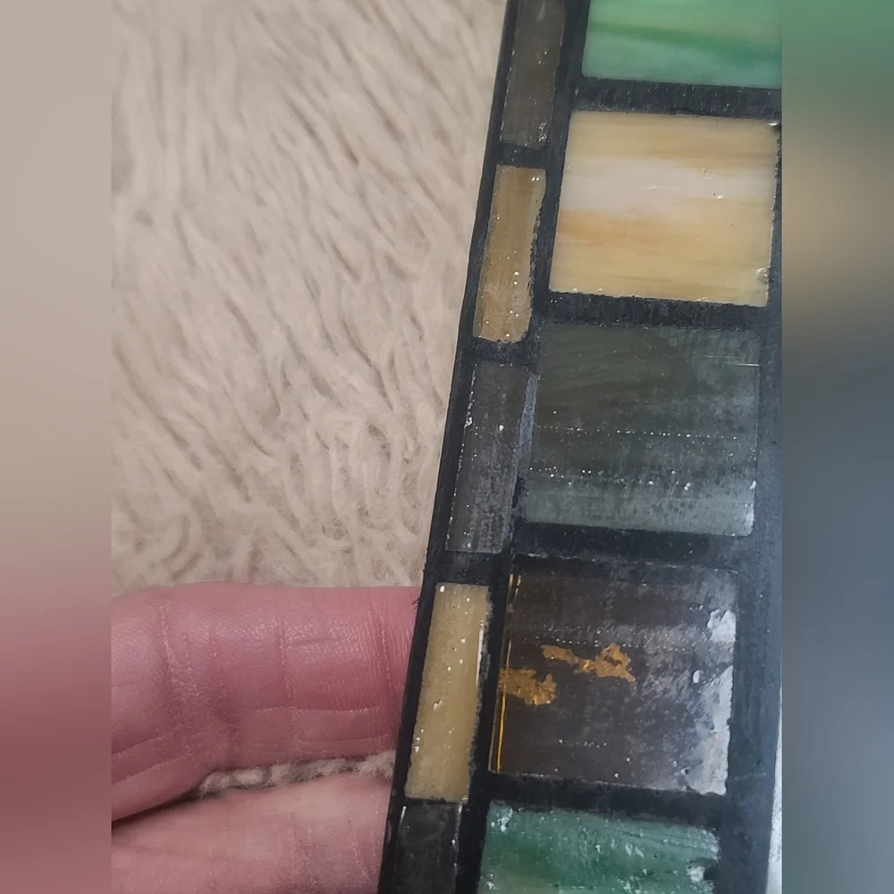 Glass Stained Mosaic Multi-Color Photo Frame, Collage